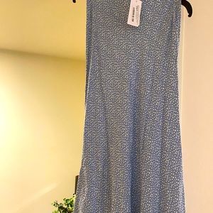 BRAND NEW with tags Blue/White MIDI Skirt